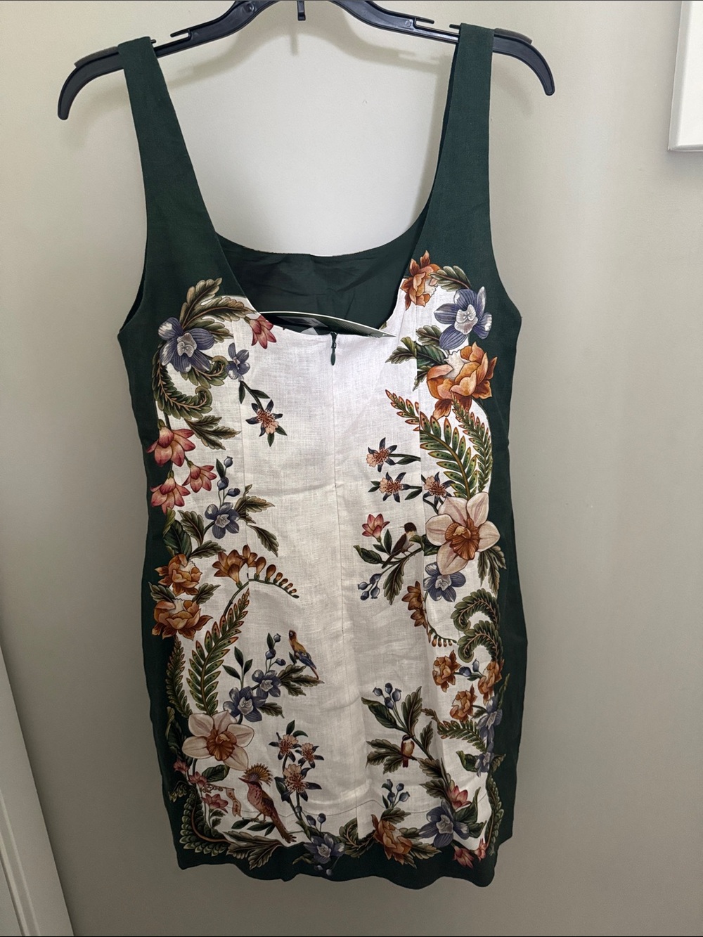 NWT FARM Rio Sand Nature Square Neck Mini Dress - Picture 7 of 12